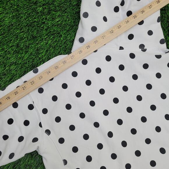 Vintage Y2K Champion Polka-Dot Hoodie Womens Medium 19x21 Reverse-Weave - Picture 8 of 13